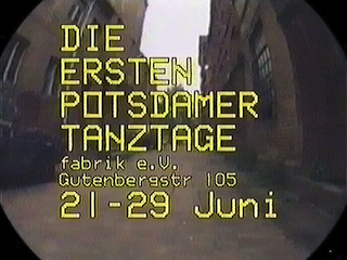 erste potsdamer tanztage 1990