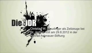 christian staudinger as a contemporary witness of GDR in Interview with Jochen Voit